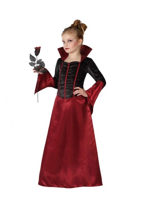 Disfraz de Vampiresa Burdeos Infantil - Disfraces de Halloween Infantiles