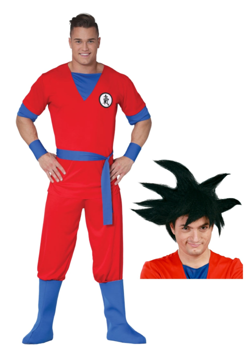 Mozorro bat Warrior batera peluka beltza