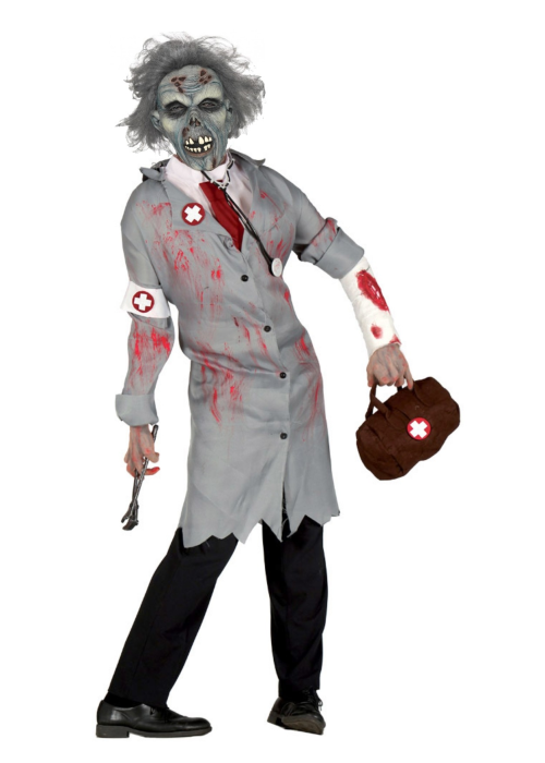 Disfraz de Zombie Doctor con Mascara - Disfraces de Halloween