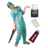 Disfraz de Cirujano Zombie con Set Caracterizacion - Disfraces de Hombre