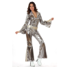 Comprar Disfraz de Disco Buzo Plata Chica - Disfraces de Disco para Mujer 