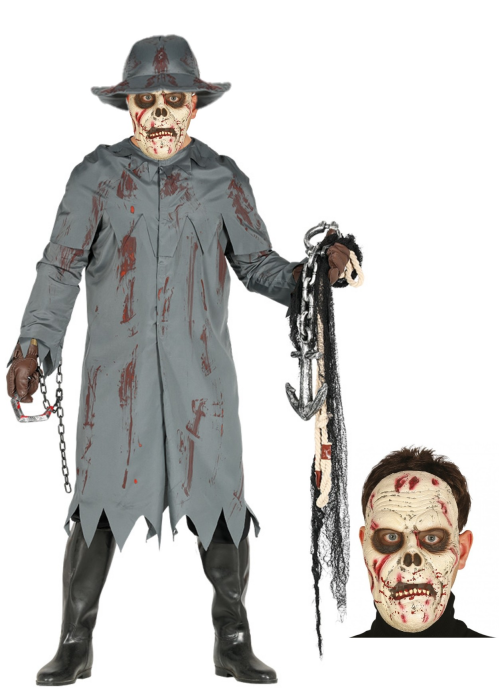 Disfraz de Pescador asesino con mascara - Disfraces Halloween Hombre