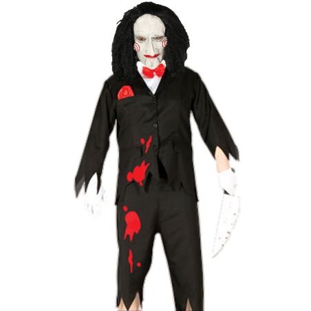 Disfraz de Marioneta asesina con mascara - Disfraces de Halloween Hombre mas vendidos