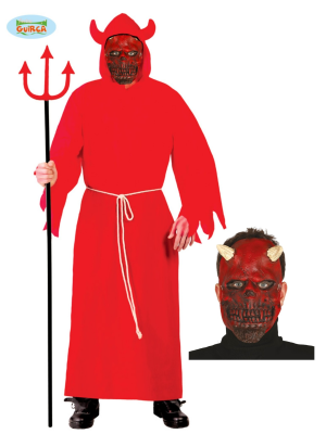 El vestit de diable amb la màscara