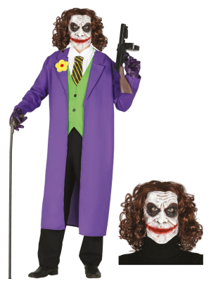 El vestit de Clown de dibuixos Animats amb la màscara