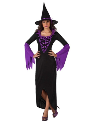 Disfraz de Bruja Morada - Disfraces de Brujas y Hechiceros para Mujer