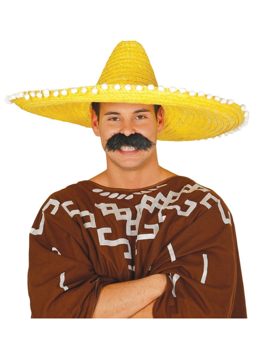 Sombrero Mejicano 60cm Amarillo - Complementos Mexicanos