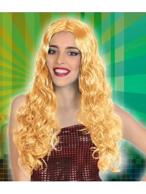Peruca, Cabeleira Ondulada Vermelha