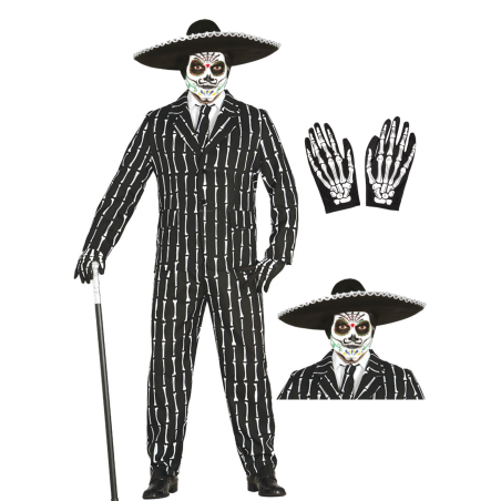 Vestit Crani Mexicana en un vestit