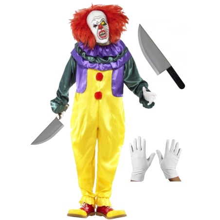 Disfraz De Payaso Asesino IT Hombre - Disfraces de Halloween Pennywise