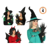 Negre guants amb les Ungles de Purpurina