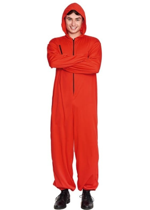 Disfraz de Buzo Atracador Rojo - TEMATICA