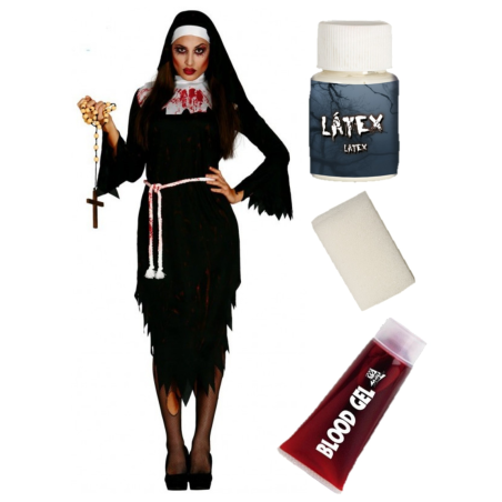 Vestit de Monja Zombie, amb el conjunt de caràcters