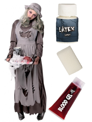 Vestuari de Neteja Zombie amb set de maquillatge