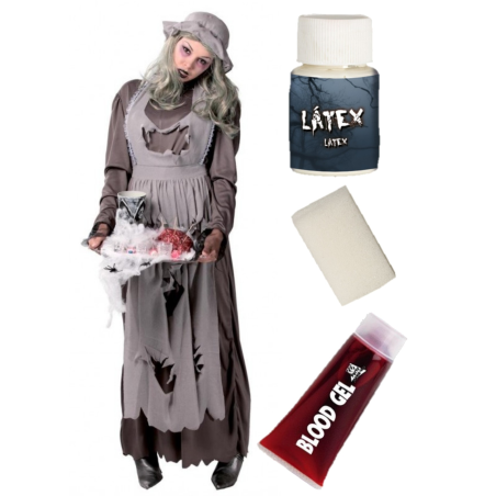 Vestuari de Neteja Zombie amb set de maquillatge