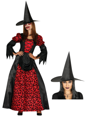 Disfraz de Bruja Roja Gotica - Disfraces Halloween Mujer