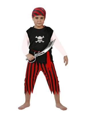 Disfraz de Pirata Rayas Infantil - Disfraces de Piratas para Niños