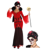 Disfraz de Catrina Roja - Disfraces Halloween Mujer