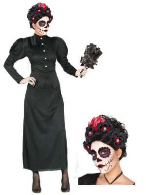 Disfraz de Catrina Viuda - Disfraces Halloween Mujer