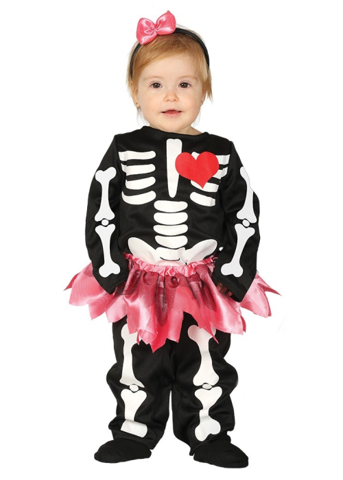 Disfraz de Esqueleto Rosa Baby - Disfraces de Halloween Bebe