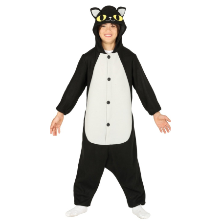 Disfraz de Gato Negro Pijama Infantil - Disfraces de Halloween Infantiles