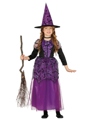 Disfraz de Bruja Morada Infantil - Disfraces de Brujas y Hechiceros Infantiles