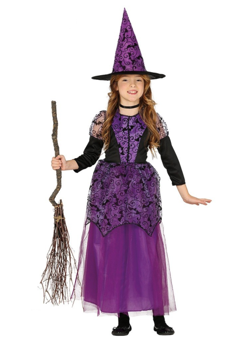 Disfraz de Bruja Morada Infantil - Disfraces de Brujas y Hechiceros Infantiles