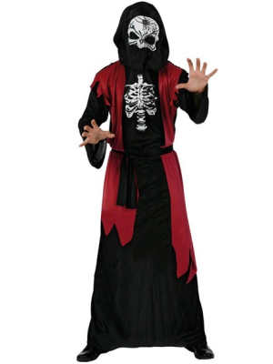 Disfraz de Tunica con Esqueleto - Disfraces de Halloween y Terror