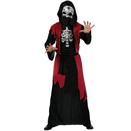 Disfraz de Tunica con Esqueleto - Disfraces de Halloween y Terror