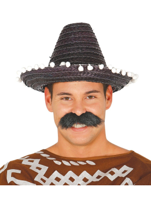 Sombrero Mejicano 33cm Negro - Complementos Mexicanos