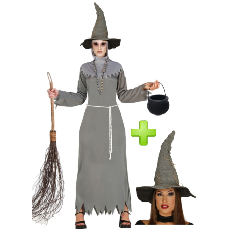 Vestit Malvada Bruixa gris