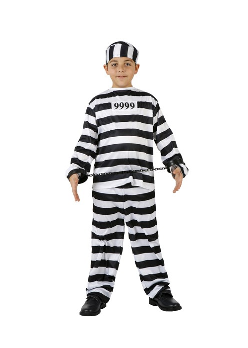 Disfraz de Preso Infantil - Disfraces de Policias y Presos para Niños