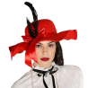 Pamela Roja con Pluma - COMPLEMENTOS POR CATEGORIA