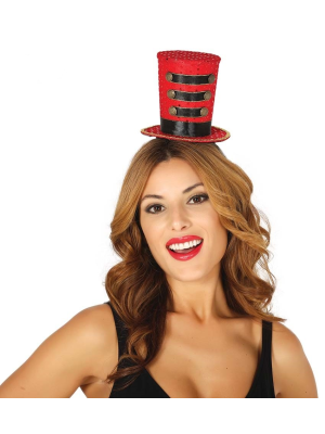 Mini Top Hat Gorria