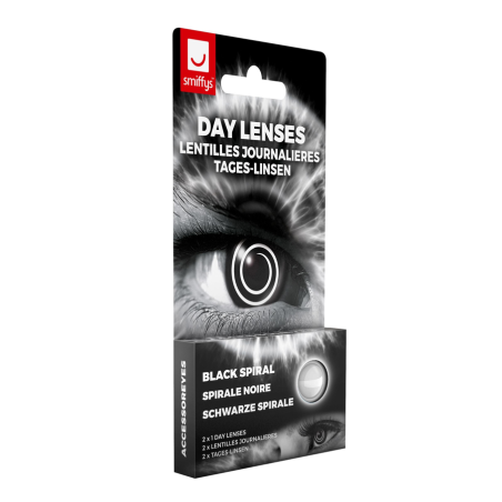 Lentillas Espiral Negra - Lentillas de Halloween