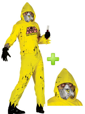 Disfraz de Radiactivo con mascara de gas - HALLOWEEN