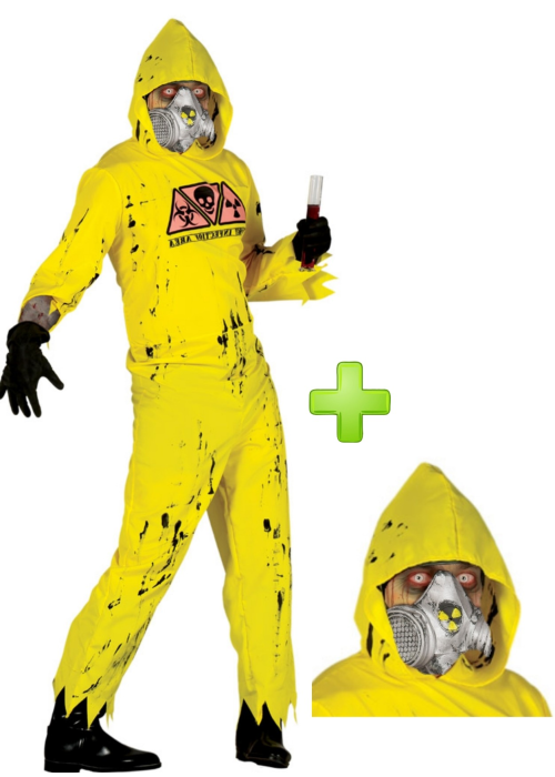 Comprar Disfraz de Radiactivo con mascara de gas - HALLOWEEN Comprar Disfraz de Radiactivo con mascara de gas - HALLOWEEN