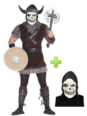 Disfraz de Vikingo calavera - Disfraces Halloween Hombre
