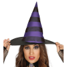 Sombrero Bruja Rayas - Complementos de Brujas y hechiceros