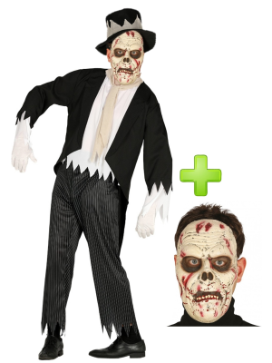Costume boyfriend ghost with mascara