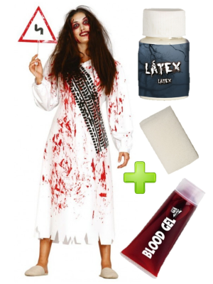 Disfraz de chica de la curva con set de maquillaje - Packs Amazon