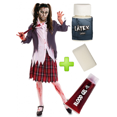 Mozorroa Schoolgirl Zombie jaka multzo makillaje