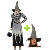 Disfraz de Bruja Esqueleto gris - Disfraces Halloween Mujer