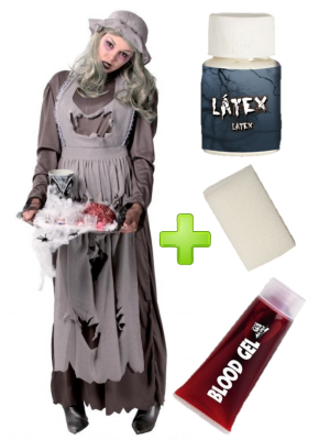Vestuari de Neteja Zombie amb set de maquillatge