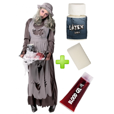 Vestuari de Neteja Zombie amb set de maquillatge