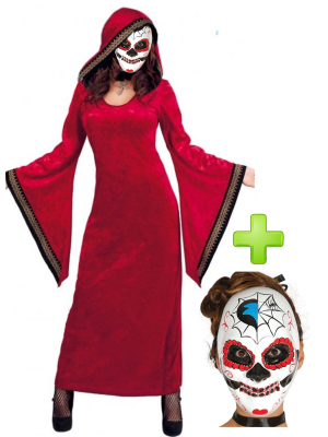 Disfraz de Catrina hechicera - Disfraces Halloween Mujer