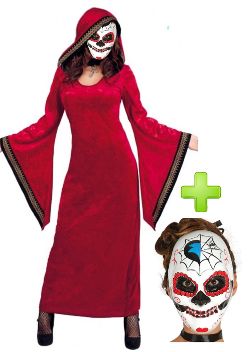 Disfraz de Catrina hechicera - Disfraces Halloween Mujer