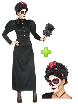 Disfraz de Catrina Viuda - Disfraces Halloween Mujer
