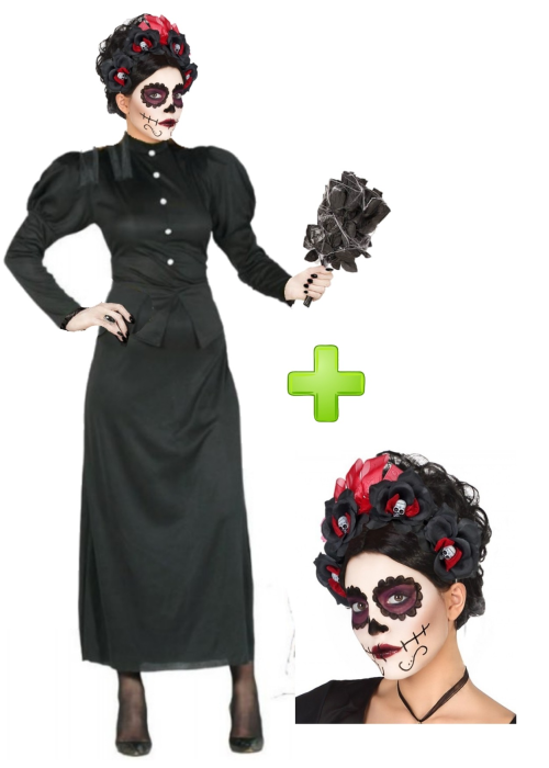 Disfraz de Catrina Viuda - Disfraces Halloween Mujer