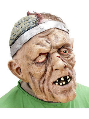 Mascara Zombie Cerebro con Pelo - Mascaras y Antifaces